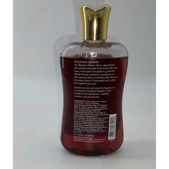 Bath & Body Works Strawberry Sparkler 10 oz. Shower Gel - Picture 2 of 3